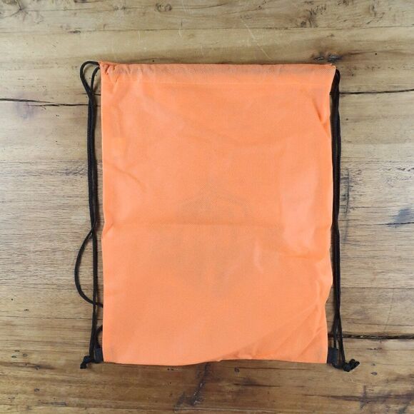 BPC BARONS ORANGE & BLUE CINCH BAG DRAWSTRING BACKPACK NEW - Picture 2 of 2